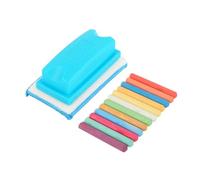 Angoily Gomme à Tableau avec Craies Solubles Eau sans Poussière Effaceur pour Enseignants et Jeux Parent Fournitures Scolaires Couleurs