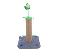 Angoily Griffoir pour Chat Vertical avec Corde Sisal Naturelle Base Antidérapante Stable Balle Interactive à Ressort Griffoir Angle pour Intérieur et Protection des Meubles