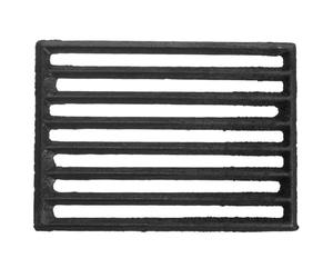 Angoily Grille de Foyer de Camping en Fer Noir Résistante à l'usure pour Barbecue et Cuisson Intérieure, Grille de Cheminée Simple et Sécurisée pour Aliments et Poisson