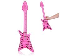 Angoily Guitare Gonflable Électrique Rock 60 CM en PVC Réutilisable, Décoration Gonflable pour Fête Musicale, Accessoire de Scène Léger et Transportable, Modèle Couleur Couleur Aléatoire