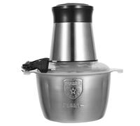 Angoily Hachoir à Viande Électrique en Acier Inoxydable 2L Mini Hachoir à Ail Électrique Multifonction Double Vitesse Mixeur à Légumes Domestique Cuisine Familiale