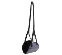 Angoily Hamac de pied en volant pour adultes pendaison Repose pieds ergonomique Repose pieds portable hamacs l'essentiel de l'avion repose-pieds de voyage de vol d'avion flanelle Dark Grey