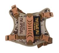 Angoily Harnais Tactique pour Chat Ajustable avec Laisse Gilet Anti-Fugue Confortable pour Petits Chiens et Chats Système Réglable avec Anneau Métal pour Promenade et Entraînement