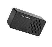 Angoily Haut-Parleur USB Portable Noir Léger en Plastique, Mini Barre de Son Surround Plug and Play pour Téléphone Mobile et Jeux