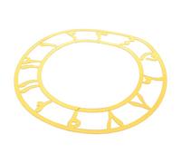 Angoily Horloge Murale Décorative Ronde 25 CM en Acrylique Miroir Doré Cadran à Chiffres Arabes Autocollant Sticker Mural Moderne pour Salon Entrée et Hôtel