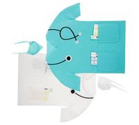 Angoily Housse De Bouteille De Vin En Feutre Lot De 2 Paquet Présent Blanc Et Bleu Clair Texture Non Tissée Pour Transport Vacances Rangement Décoration Bouteilles Vin