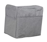 Angoily Housse de Machine à Coudre Imperméable et Résistante à l'usure Gris, Grosse Capacité Poches, Protection Anti-poussière, pour Couturières Passionnées à Domicile Atelier