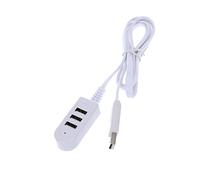 Angoily Hub USB 3a Rallonge 1,2 m Blanc Compact pour Ordinateur De Bureau Et Portable