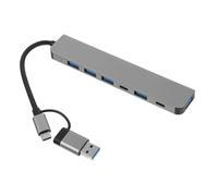 Angoily Hub USB Type-c Adaptateur Multi-interfaces USB pour Ordinateur Portable Connecteur Rapide Plug and Play pour Transfert de Données Accéléré