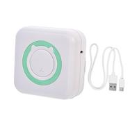 Angoily Imprimante D’étiquettes Portable sans Fil Petite Taille Abs sans Encre pour Étudiants Bureau Calculatrice Rouleau De Papier