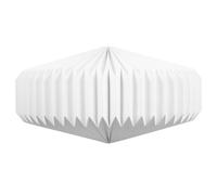 Angoily -jour Suspendu D'éclairage en Papier Blanc Plié Géométrique et Design Élégant pour Lampe de Chambre ou Salon