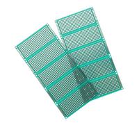 Angoily Kit 10pcs Carte PCB Double Face à Souder 2,54mm Pas en Époxy Vert pour Projets DIY Électroniques Plaque D'essai Soudable
