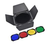Angoily Kit 4 Feuilles Déflecteur de Lumière Nid D’Abeille 4 Filtres de Couleur pour Lampe Flash 18 CM Accessoire Professionnel D’Éclairage Photo Barrière Lumineuse pour Studio et