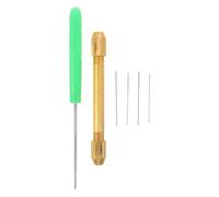 Angoily Kit D’Aiguilles pour Implanter Cheveux de Poupée 1 Pièce Outil de Recoiffage Précis en Métal et Plastique Solide Accessoires pour Fabrication Perruques et Artisanat Poupées