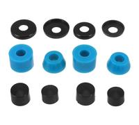 Angoily Kit D’amortisseurs pour Skateboard Bleu en PU Rondelles Coupelles de Pivot et Coussinets Antivibration pour Trucks, Entretien et Réparation Trucks Skate, Accessoires Polyvalents