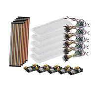 Angoily Kit d'apprentissage pour Débutants Planche À 830 avec Module d'alimentation Et 65 Fils De Connexion De Couleur Idéal pour L'école Et Le Laboratoire