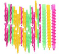 Angoily Kit de 100 Bigoudis Permanents en Abs pour Cheveux, Doux et Efficaces, Créant des Boucles Spirales, pour Coiffures Variées à Domicile Couleur Aléatoire