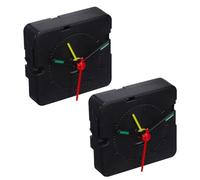 Angoily Kit de 2 Mécanismes d'Horloge à Quartz Universels avec Fonction Alarme Pièces de Réparation Précises pour Réveil et Horloge Murale Accessoires DIY pour Remplacement Rapide et