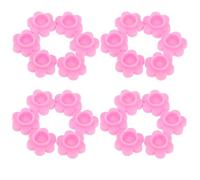 Angoily Kit de 500 Godets à Colle de Fleur Rose pour Extensions de Cils Support Stable Anti-Déversement Dosage Précis Accessoires Professionnels pour Pose Volume et Bouquets Usage