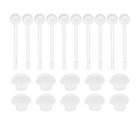 Angoily Kit de Bijoux Oreilles en Résine avec Tiges Invisibles et Bouchons en Silicone, Design Champignon, Usage Polyvalent Port Quotidien
