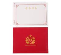 Angoily Kit de certificat : porte-certificats de récompense et couverture de diplôme en papier pour les certifications de réussite du diplôme de fin d'études