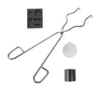 Angoily Kit de Creuset Graphite Chaleur pour Fusion et de Métaux Outil de Fusion et pour Bijoux Durable et Polyvalent pour Usage Professionnel