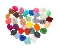 Angoily Kit de Feutrage à Aiguille en Laine 36 Couleurs Mélangées Matériel DIY pour Artisanat pour Bijoux et Décorations 3G par Couleur Fournitures de Feutrage à Aiguille