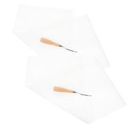 Angoily Kit De Maille pour Tapis DIY 4 Pièces Maille 50 Cm Et 2 Crochets en Bois pour Travaux D'aiguille, Bricolage Artisanal, Matériel De Tapisserie, Outils De Crochet Polyvalents