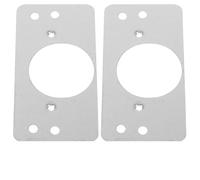 Angoily Kit de Plaques de Renfort 8 Pièces en Acier Inoxydable pour Porte d'Entrée, Fixation Sphérique Renforcée, Plaques de Protection pour Porte et Remplissage de Gâche, pour Réparation