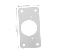 Angoily Kit de Réparation Charnière Armoires Acier Inoxydable Plaque de Fixation avec Vis Renfort Durable pour Portes de Cuisine