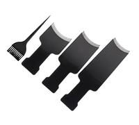 Angoily Kit de Teinture Capillaire 4 Pièces Planche de Balayage en Plastique Noir et Brosse Professionnelle pour Coloration Cheveux, pour Usage Salon ou Domicile