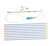 Angoily Kit de Tire Câbles Électriques Fibre de Verre Outils de Tirage Robustes pour Électriciens Protection Câble Sûre et Accessoires pour Passage de Fils Murs