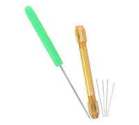 Angoily Kit D'implantation de Cheveux pour Poupée 1 Pièce, Outil de Réimplantation Précis en Métal et Plastique Solide, Micro-Crochet à Loquet, Accessoires pour Fabrication et Réparation