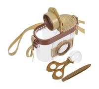Angoily Kit Exploration Insectes Garçon Fille Boîte Observation Insectes Portable avec Loupe et Pincettes pour Chasse et Découverte Nature Éducative Extérieure
