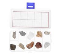 Angoily Kit Géologique pour Garçon Fille avec Spécimens de Naturelles Variées Collection Éducative de et Fossiles pour Apprentissage à et Classe Adapté Aux Élèves de Primaire