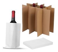 Angoily Kit Organisation pour Boîtes Carton Ondulé avec Séparateurs et Sacs Mousse Epe Protection Antichoc Légère pour Expédition pour Articles Fragiles et Accessoires Rapide et Polyvalent
