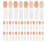 Angoily Kit Pinceaux de Maquillage Mini 100pcs en Acrylique, Application Facile et Homogène des Ombres à Paupières et Rouges à Lèvres, Design Portable pour Voyage