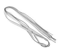 Angoily Lacets Plats pour Baskets Blancs et Noirs en Polyester, Confortables et Polyvalents, 4 Paires pour Chaussures de Sport Homme et Femme, Adaptés pour Course et Usage Quotidien