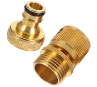 Angoily Laiton Raccord Rapide Ajustable 3/4 pour Tuyau D'arrosage | Étanchéité Fiable, Fixation Sûre, Résistance à Corrosion, Usage en Irrigation Agricole
