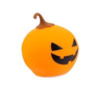 Angoily Lampe Citrouille Halloween LED Lanterne Citrouille Rechargeable USB en Silicone Veilleuse Décorative pour Garçon et Filles et Adultes Décoration de Table Fête Halloween 1 Pièce