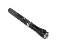 Angoily Lampe De Poche Télescopique Led Zoomable Flexible Et Magnétique Extensible Tête Rotative Base Aimantée Piles Incluses