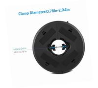 Angoily Lampe Parasol sans Fil USB Noire LED Détachable Lumière Urgence Portable pour Camping et Jardin Lampe Tente Extérieure Rechargeable