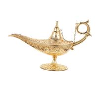 Angoily Lampe Vintage Décor Oriental Collectable pour Décoration Maison et Fête Thème Génie (Or) 1pc