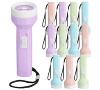 Angoily Lampes Torches Portatives Design Pratique Lot de 12 en Plastique Compactes Led et Longue Autonomie pour Aventures Nocturnes et Conditions Pluvieuses