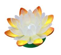 Angoily Lanterne Lotus LED Multicolore Pétales Orange Lampe Flottante Électronique pour Festival et Décoration Lumière D’Eau Magnifique Présent Romantique pour Mariage et Fête