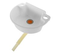 Angoily Lavabo Mural Compact sans Perçage pour Mini Évier Angle Semicirculaire Blanc avec Tuyau Plastique Balcon Salle de Bain Camping-