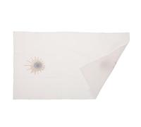 Angoily Linceul D'autel Brodé Blanc en Lin Coton, Tissu Liturgique Rituel pour Église, Nappe de Communion Solide avec Motifs Brodés, Corporel D'église Résistant pour Cérémonies