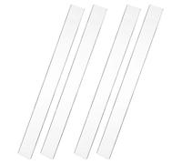 Angoily Lisseur à biscuits Règle de cuisson Acrylique 4 pièces pour pâte, mesure d'épaisseur uniforme, pour biscuits, pizza et pâtisserie
