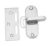 Angoily Loquet Porte Coulissante Inox 304 Serrure Sécurité Robuste Pour Porte De Grange Salle De Bain Loquets Serrures Poignée Coulissante Installation Apparente Solide