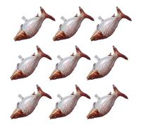 Angoily Lot de 10 Ballons en Aluminium de Poisson Gonflable Décoration de Fête Thème des Poissons Accessoires pour Anniversaire et Événements Marins et Colorés